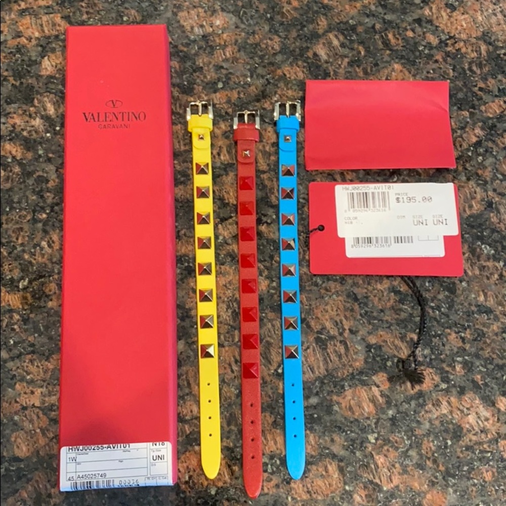 Valentino Single Wrap Brand New Bracelets 3 total